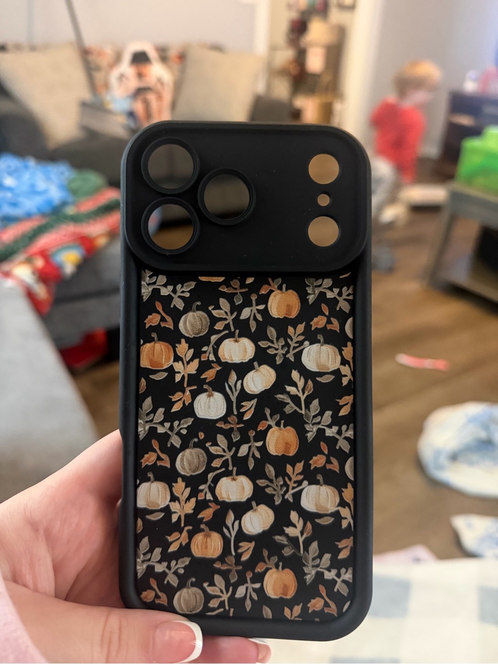 Black Pumpkin Pattern Protective Phone Case